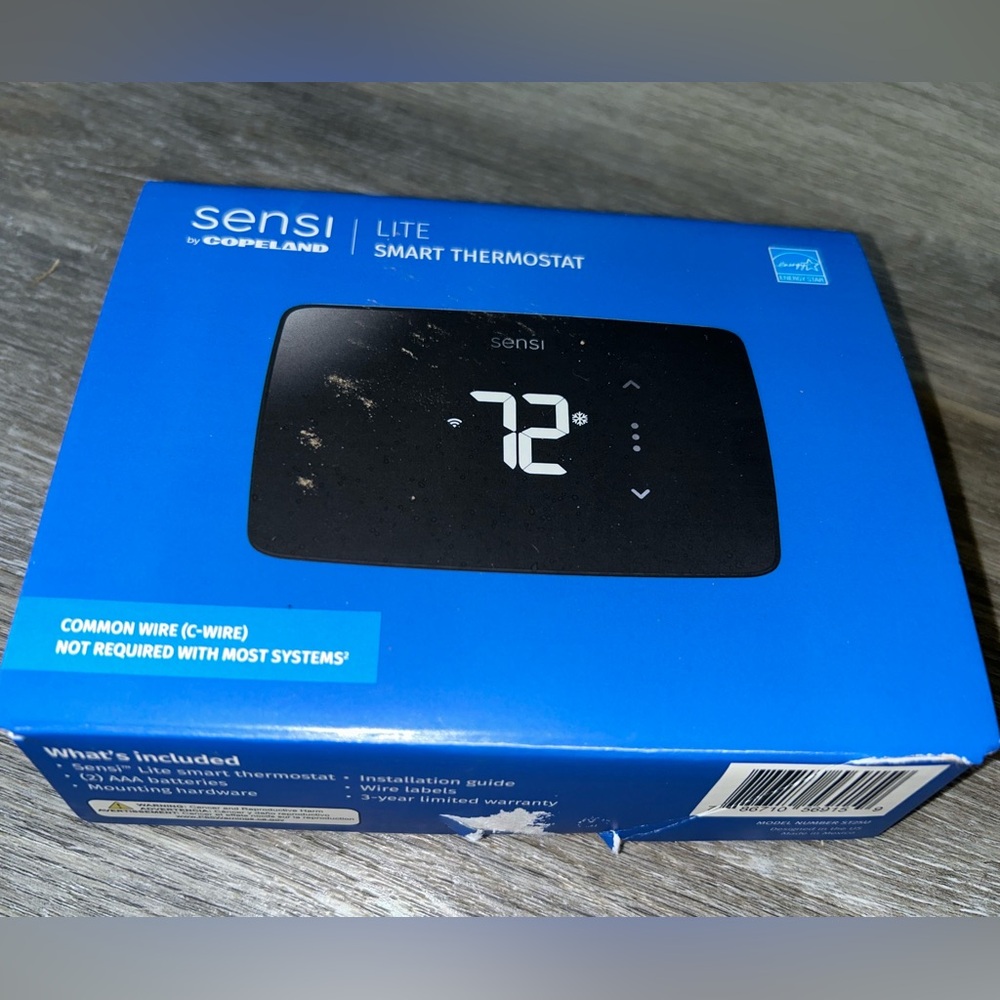 Sensi Lite by Copeland Wi-Fi Thermostat Touchscreen Display New in Opened Box